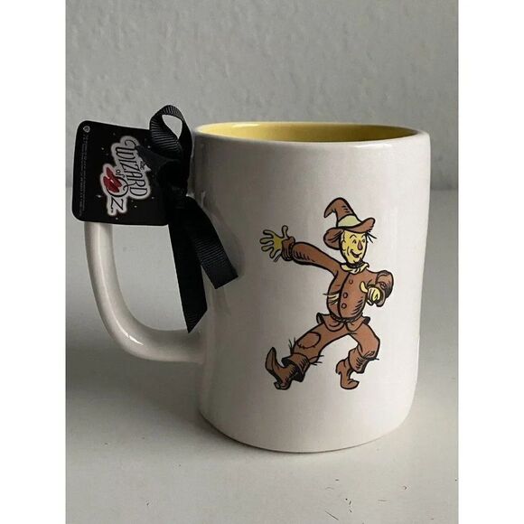 Rae Dunn Wizard Of Oz Mug Scarecrow If I Only Had A Brain Double Sided NEW - Picture 1 of 6